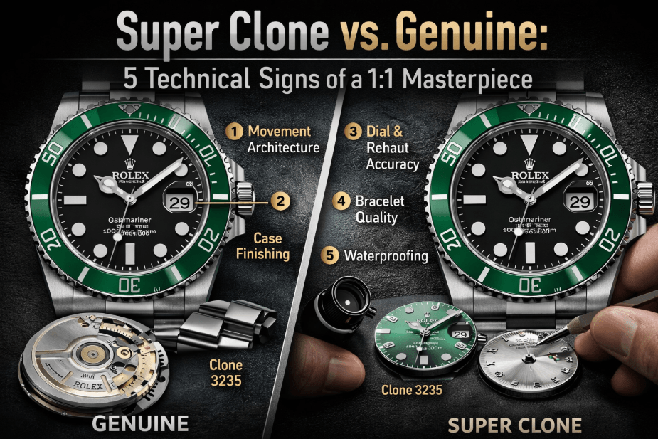 Super Clone vs. Genuine: 5 Technical Signs of a 1:1 Masterpiece